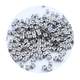 5g 6x6mm square beads ancient silver English single letter retro loose beads DIY bracelet necklace mobile phone chain beading material