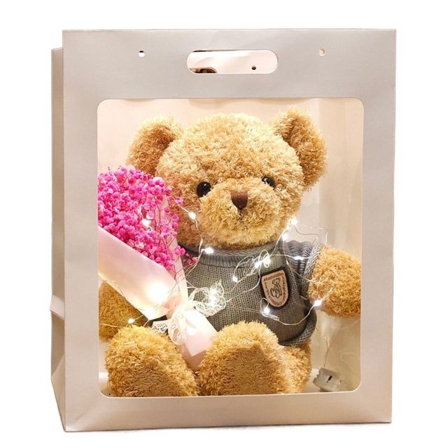 Genuine gift box teddy bear doll custom doll cloth doll plush toy Qixi Valentine's Day girl birthday gift
