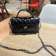 2025 new women's bag classic diamond chain bag small fragrance chain small square bag high-end lock mobile phone bag