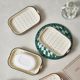 2 double-layered large soap boxes with drain, bathroom laundry soap, simple household soap box, transparent handmade soap soap