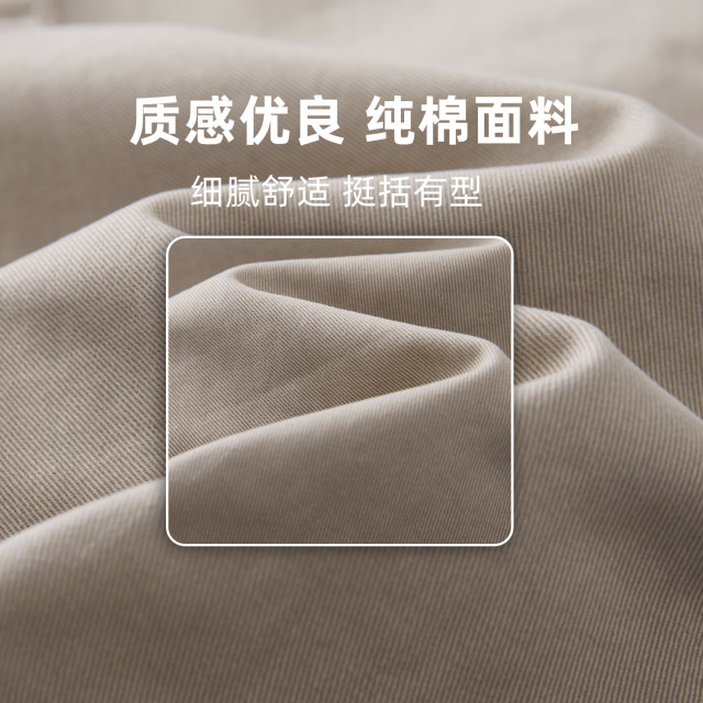 Men's khaki velvet pants men's 2025 new thickened trousers winter warm men's trousers legged overalls