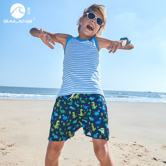 Gailang children's beach pants quick-drying loose shorts baby boy summer suit boys and girls boxer swim trunks five-point thin style