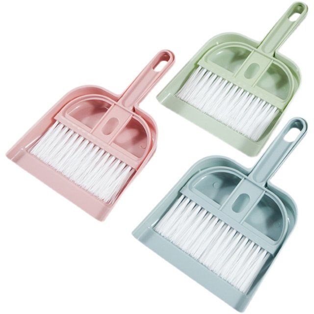 Household small broom dustpan combination student school desktop cleaning small broom mini set pet shovel broom