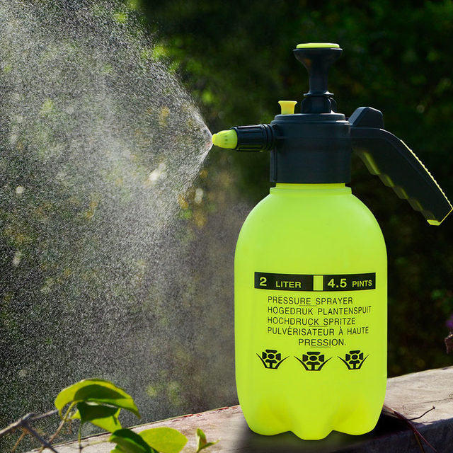 2L watering can pneumatic watering kettle gardening watering kettle high pressure sprayer gardening flower tool watering kettle