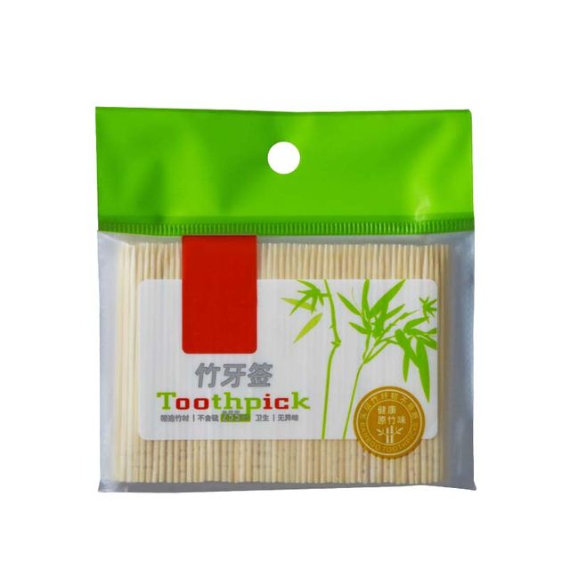 A169 household single-head bamboo toothpicks, 200 pieces, hotel environmentally friendly restaurant, portable bagged bamboo toothpicks