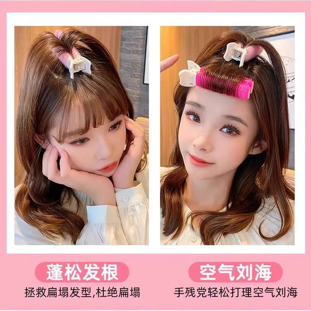 Fluffy hair artifact hairpin hair root top of the head top of the head styling clip forehead bangs curling barrel seamless fixed clip