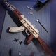 rokr Ruoke AK47 wooden gun assembly model children's gift boy Ruotai sniper rifle puzzle building block toys