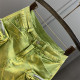 American hot girl three-dimensional large pocket work skirt summer dress fashionable green slim A-line hip denim skirt
