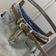 Distressed high-waisted denim short skirt for women to prevent exposure summer 2025 new versatile a-line hip skirt one-step skirt