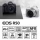 Brand new Canon/Canon EOS R50 set machine R50 micro single entry-level student camera travel live r50