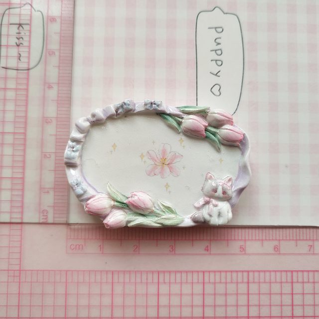 Miniature simulation flower animal food play plate doll house pinch decorative plate ornaments handmade diy resin accessories