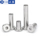 304 stainless steel flat head edge furniture hexagonal locking nut butt splint nut M3M4M5M6M8M10