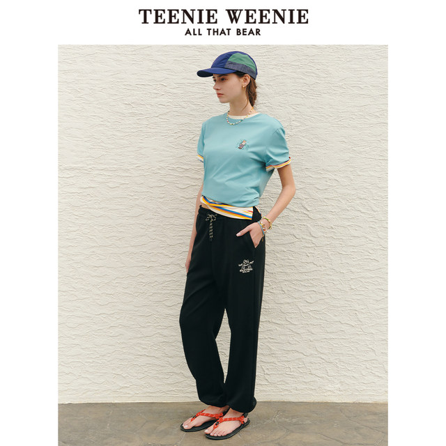 TeenieWeenie Bear Women's Clothing Spring Fashion Retro Sport Pants Commuting Simple Casual Pants Long Pants Women
