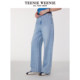 TeenieWeenie Bear Women's Jeans 2025 Summer New Cool Fashion Simple Commuter Straight Pants