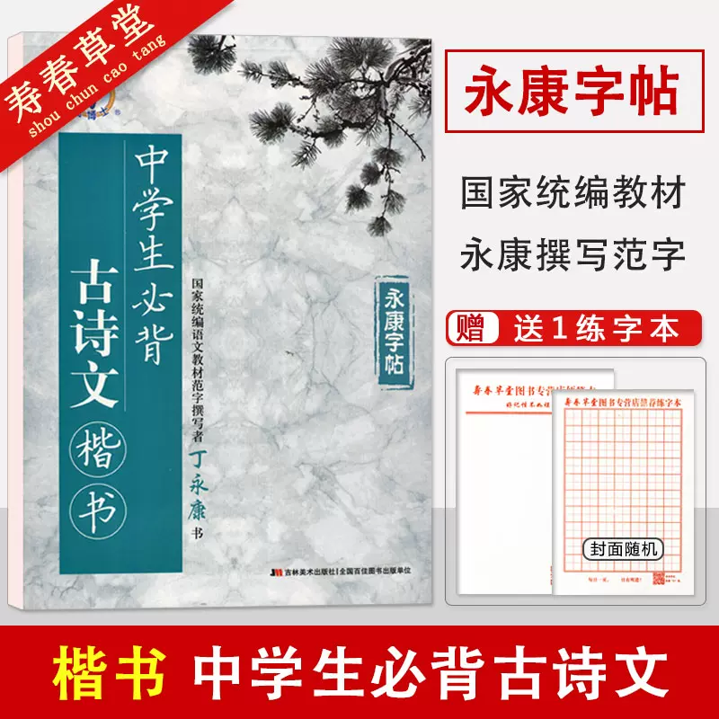 永康字帖中学生必背古诗文楷书字帖青少年书法练习字帖初高中学生