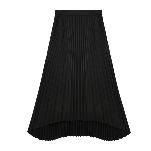 Stubborn 2025 Spring New French Elegant Asymmetrical Large Swing Long High Waist Pleated A-line Skirt Women's Clothing