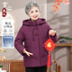 Middle-aged and elderly women's short down jacket mother's large size thickened winter coat 60 and 70 years old grandma and wife winter coat