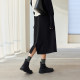 Cloudspace loose waist A -line long skirt Spring and autumn commute skirt