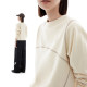 CLOUDSPACE contrast color Hasselblad line design top 2025 spring slim pullover sweatshirt for women