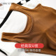 Double U-neck pure cotton vest for women with fur and velvet thickened Korean version new inner sleeveless base shirt versatile T-shirt