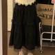 Sweet style ~ autumn and winter new models gentle lace grinding wool splicing large skirt loose waist, long skirt cake skirt
