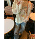 Jinyu Huahua white T-shirt for women 2024 new tops to make them look slim and loose lace long-sleeved embroidered early autumn design sense