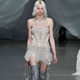 MSYOUCAN Show mesh spliced ​​pleated lace-up tassel skirt low-waisted hot girl old-fashioned miniskirt