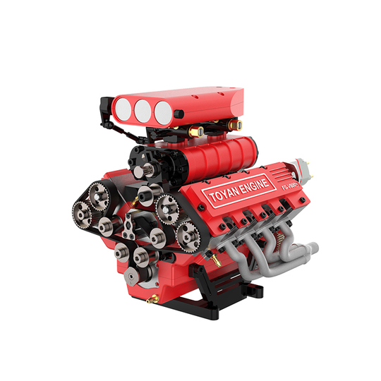 TOYAN製本格実動エンジン模型】4ストローク4気筒エンジン グロー燃料付