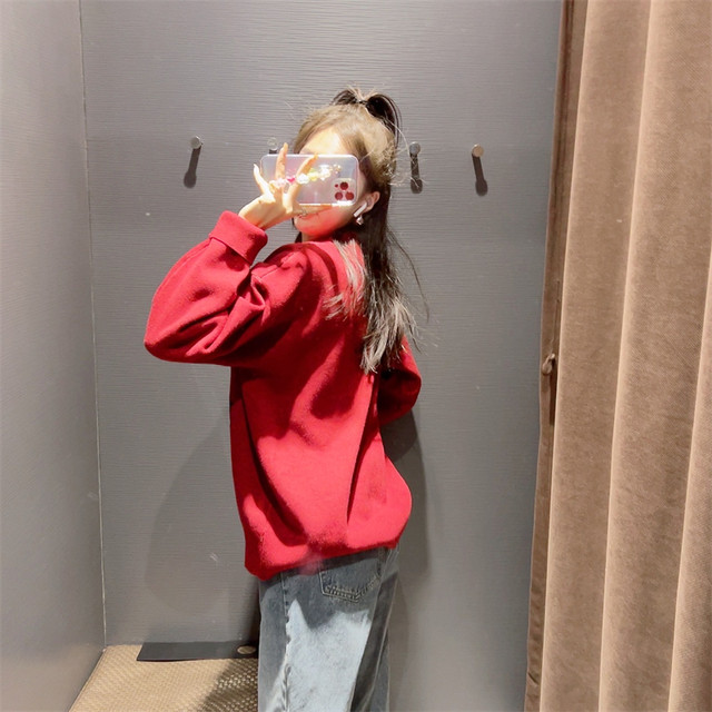 YT/UR2022 Spring New Loose Cartoon Minnie Fashionable Pullover Knit Sweater WVE2S9BE2002
