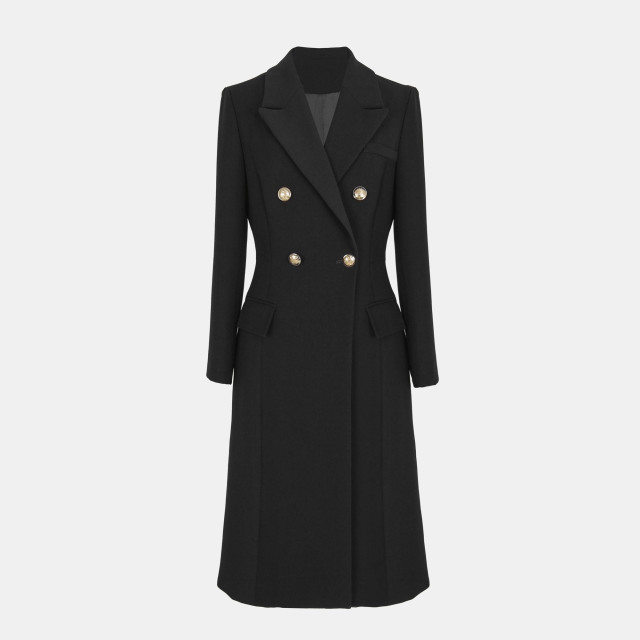 Lan Rose Large Size Women's Customer-supplied Double Twill Long Sleeve Dress Mid-length Twill Dual-purpose Long Skirt