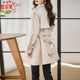 Mi -white mid -long windbreaker ladies 2024 Spring New model this year popular British vertical loose jacket coat