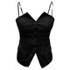 Black vest vest women 2025 summer new fashion high-end temperament suit inner strap slim body
