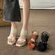 French platform square toe high heels for women 2025 summer new temperament stiletto sexy Roman open toe sandals