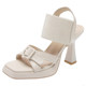 French platform square toe high heels for women 2025 summer new temperament stiletto sexy Roman open toe sandals