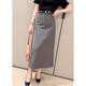 Feijie customized 2025 new mid-length skirt straight skirt commuter suit skirt versatile temperament skirt
