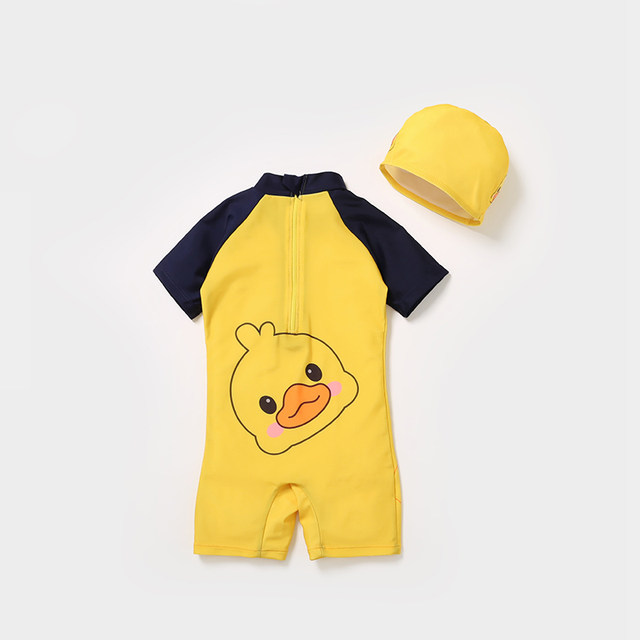 Children's swimsuit one-piece boy's cute quick-drying swimsuit girl's swimsuit summer one-piece baby swimsuit for children two years old