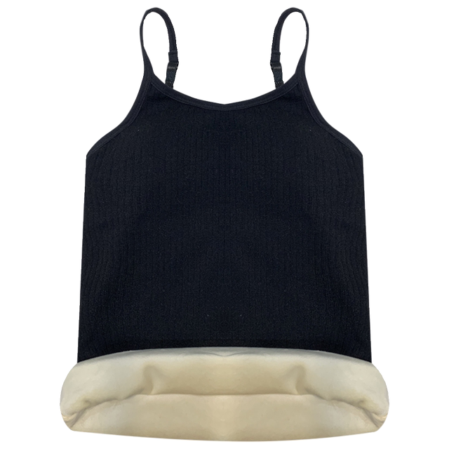 Plel of velvet thickened warm camisole vest Female in autumn and winter is thin and fashionable, fashionable and fashionable bottoming shirt top