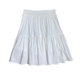 White sweet pleated skirt for women in summer 2025 new high waist A-line umbrella skirt fluffy skirt jk short skirt trendy ins

