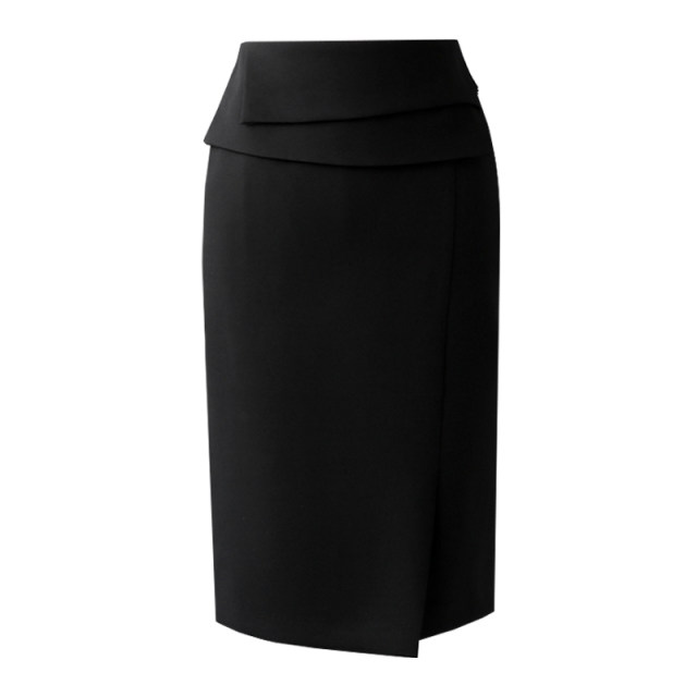 White skirt women's mid-skirt knee-length hip skirt women's spring and autumn middle skirt commuting professional versatile short skirt suit skirt