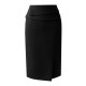 White skirt women's mid-skirt knee-length hip skirt women's spring and autumn middle skirt commuting professional versatile short skirt suit skirt