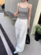 Yueyuejia 9056 summer new threaded cotton fabric spliced ​​lace lace inner strap vest layer layer layer ins
