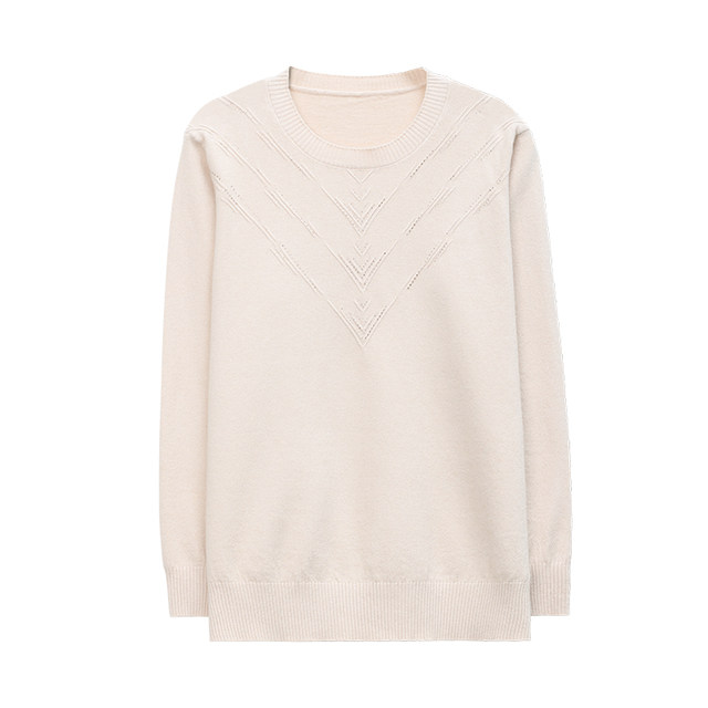 Middle-aged and elderly mothers' long-sleeved fashionable bottoming tops 2022 new autumn thin sweater knitted shirt t-shirt