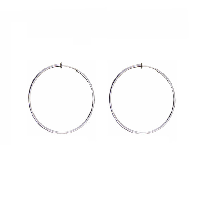 Circle ear clips without ear piercings for women new high-end exaggerated rings with large circle clips without ear piercings for men