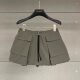 2025 summer new workwear short skirt for women Korean style niche design three-dimensional pocket versatile high-waisted A-line skirt