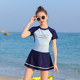 Children's swimsuit girls' new split skirt style medium and large children's swimsuit girl's cute quick-drying super fashionable swimsuit