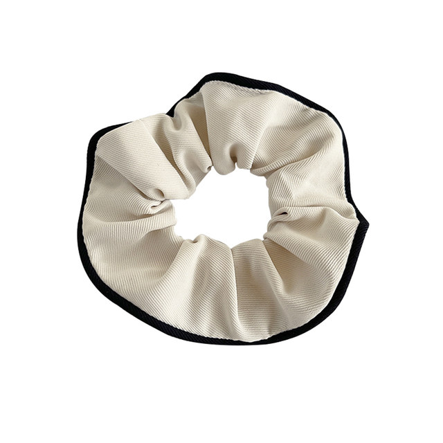 Hong Kong style milky brown pig large intestine hair circle women's new 2024 simple headband tying hair rubber band hair accessories
