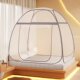Mosquito net without installation yurt encryption household bedroom children's wire baby anti-fall square top foldable pattern tent