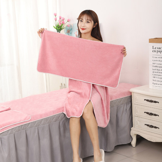 Turban, beauty salon special towel for cleansing, non-shedding, water-absorbent, soft Velcro headband, customizable logo