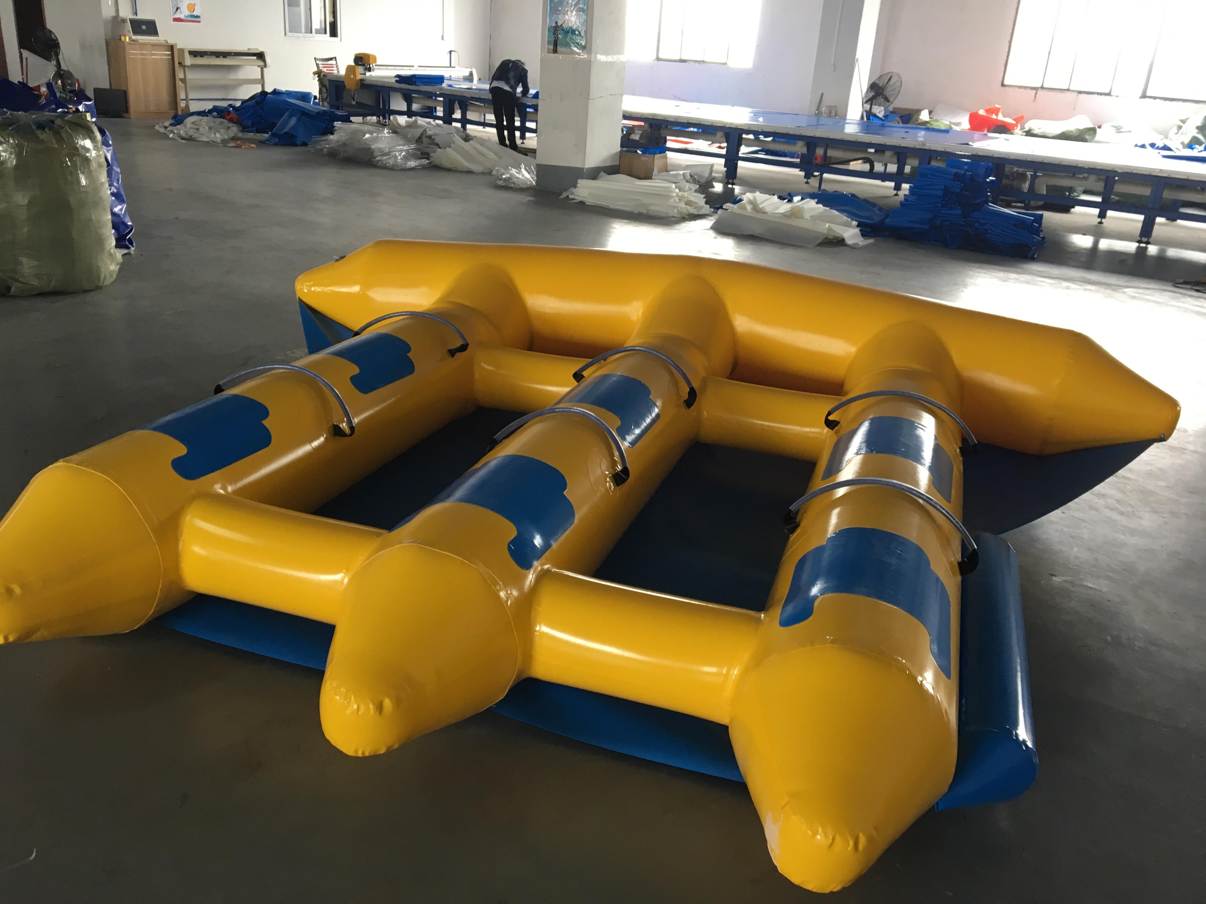 户外大型成人充气水上飞鱼冲浪摩托艇拖拽冲浪飞鱼香蕉船