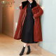 Big brand new Xiangyun Said down jacket Female big size goose down jacket Mom is expensive and thin, mid -length jacket
